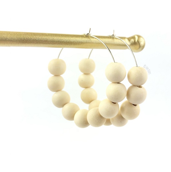 picture of the beaded hoops design